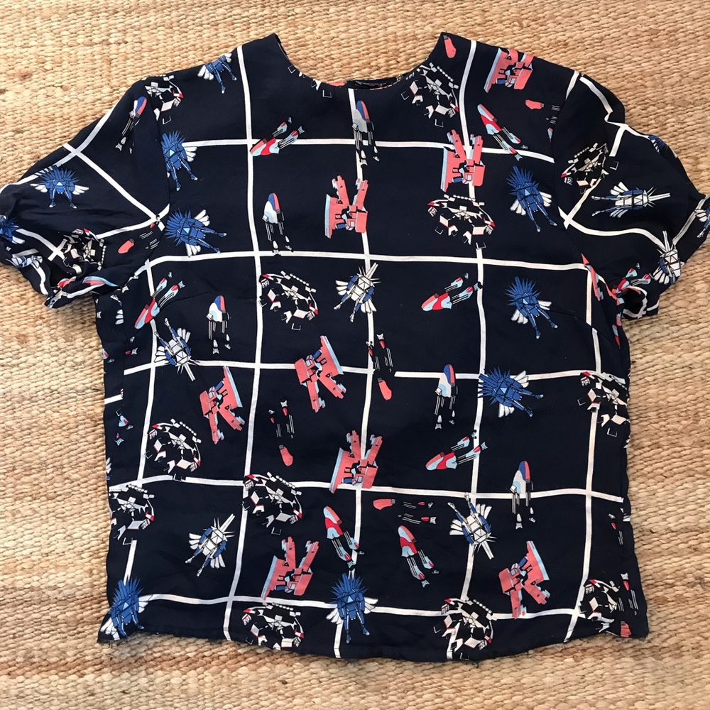 Silk Printed blouse